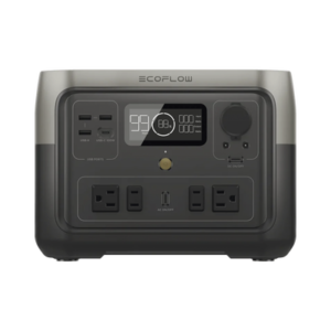 EcoFlow River 2 Max | Estación de Energía Portátil 512Wh Litio LFP / 4 AC 500 W (Max. 1000W) / 1 USB-C 100W / 3 USB -A 12W / Cargador de Coche 8A a 12 o 24V / Conectividad WiFi y Bluetooth (App) / Carga Solar 220W Max.