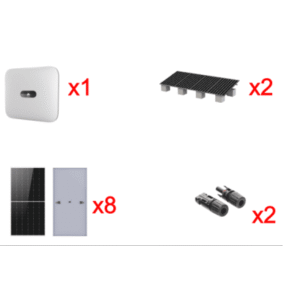Kit Solar Interconexion / 5kW 220Vca / Inversor HUWAEI / Montaje Incluido