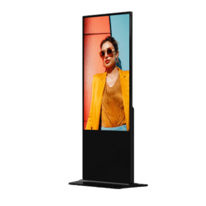 Pantalla de 55" 4K para Publicidad Digital / Base para Piso (Totem) / Gestión de Contenido y Control Centralizado