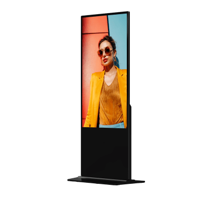 Pantalla de 55" 4K para Publicidad Digital / Base para Piso (Totem) / Gestión de Contenido y Control Centralizado - Image 2