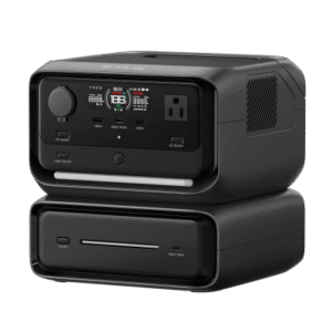 EcoFlow River 3 Plus | Estación de Energía Portátil 572Wh Litio LFP / 4 AC 800W (Max. 1600W) / 1 USB-C 100W / 3 USB -A 12W / Cargador de Coche 10A, 126W Max. / Conectividad WiFi y Bluetooth (App) / Carga Solar 220W Max.